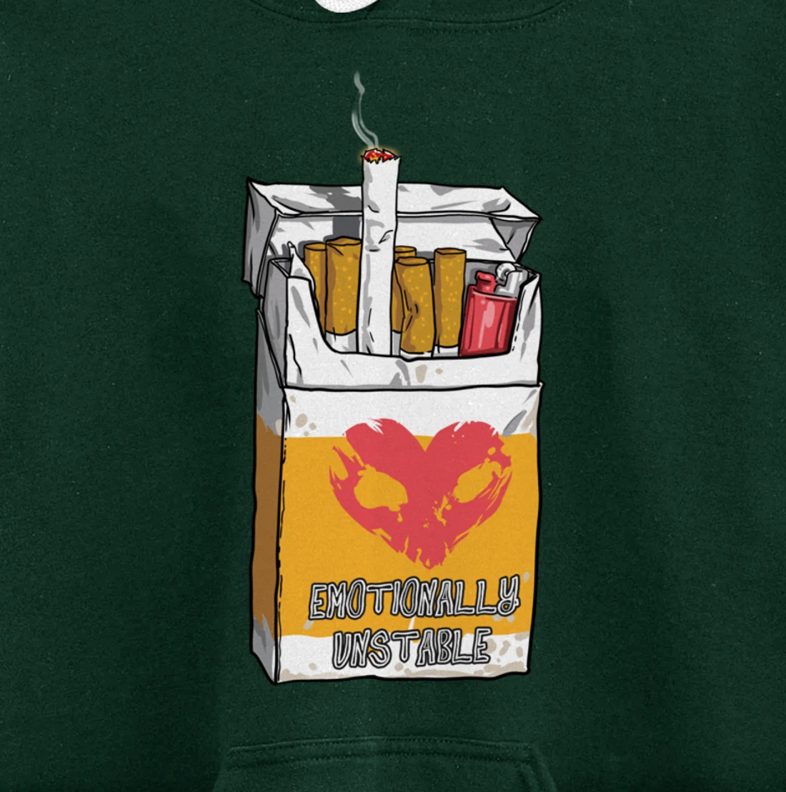 Emotionally Unstable Kawaii Pastel Goth Punk Pullover Hoodie