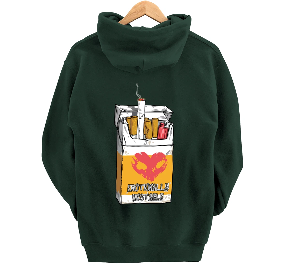 Emotionally Unstable Kawaii Pastel Goth Punk Pullover Hoodie