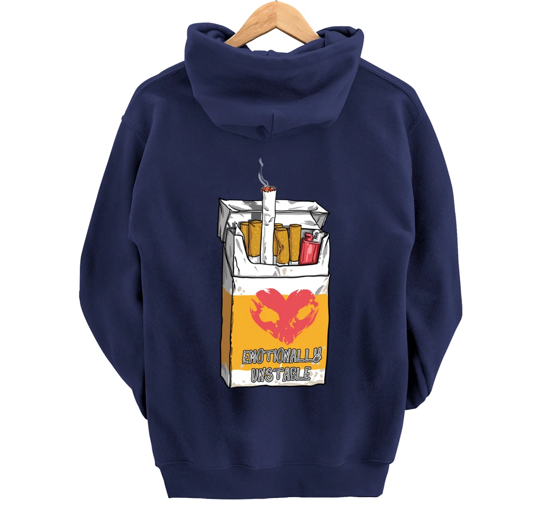 Emotionally Unstable Kawaii Pastel Goth Punk Pullover Hoodie