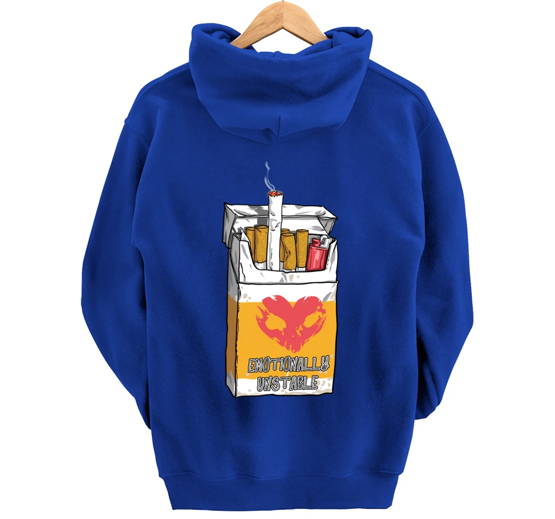 Emotionally Unstable Kawaii Pastel Goth Punk Pullover Hoodie