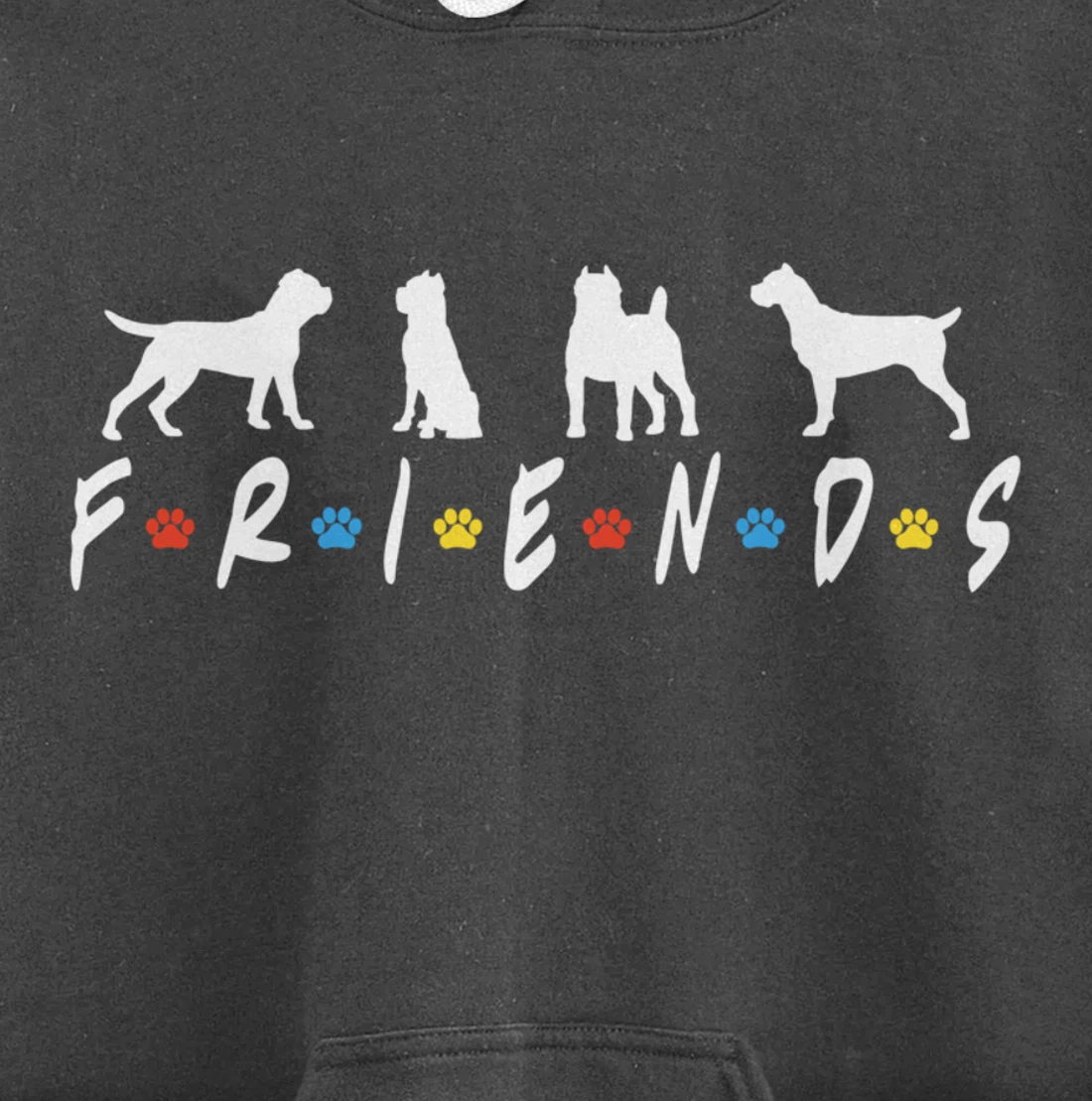 Retro Cane Corso Dog Friends Crewneck, Cane Corso Dog Lover Pullover Hoodie