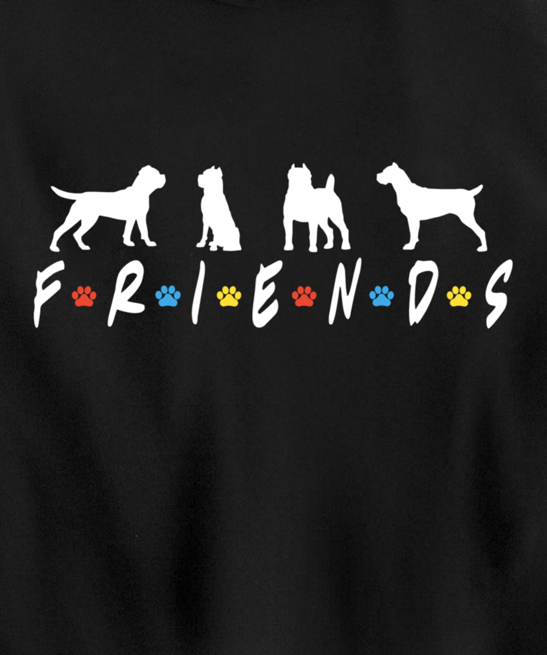 Retro Cane Corso Dog Friends Crewneck, Cane Corso Dog Lover Pullover Hoodie