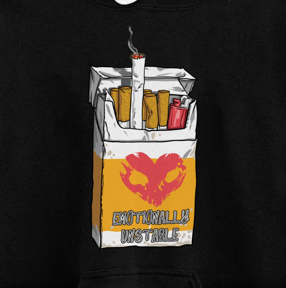 Emotionally Unstable Kawaii Pastel Goth Punk Pullover Hoodie