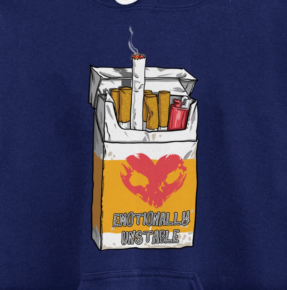 Emotionally Unstable Kawaii Pastel Goth Punk Pullover Hoodie