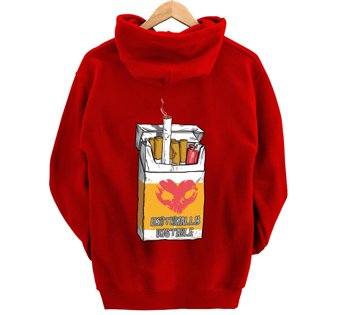 Emotionally Unstable Kawaii Pastel Goth Punk Pullover Hoodie