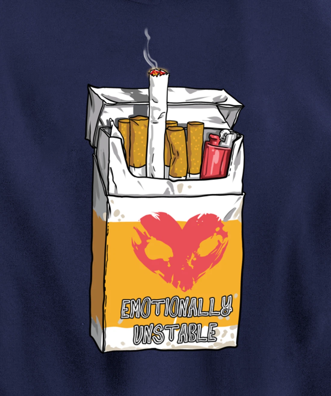 Emotionally Unstable Kawaii Pastel Goth Punk Pullover Hoodie