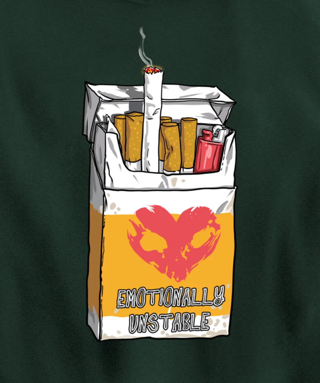 Emotionally Unstable Kawaii Pastel Goth Punk Pullover Hoodie