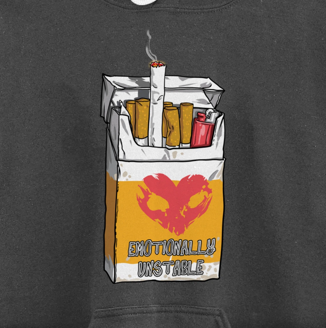 Emotionally Unstable Kawaii Pastel Goth Punk Pullover Hoodie