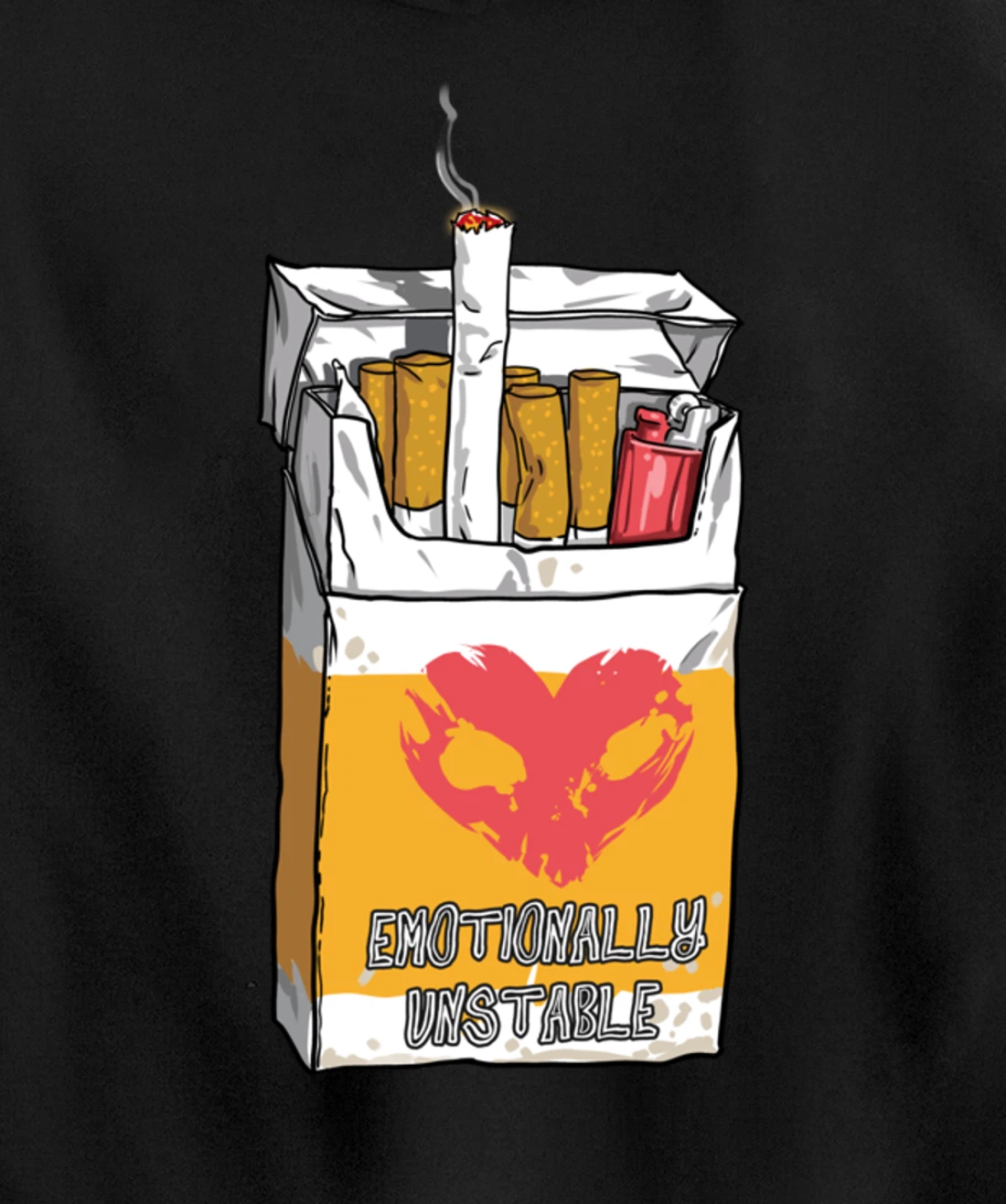 Emotionally Unstable Kawaii Pastel Goth Punk Pullover Hoodie