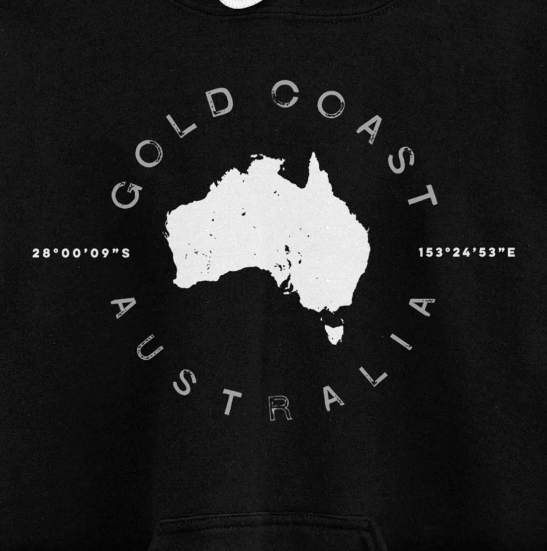 Gold Coast Australia Retro Vintage Graphic Pullover Hoodie