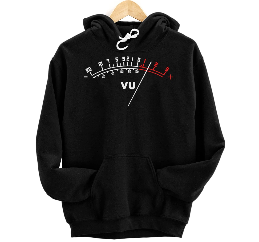 Audio VU Meter | Cool Analog Sound Engineer Gift Pullover Hoodie