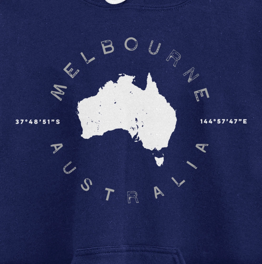 Melbourne Australia Retro Vintage Graphic Pullover Hoodie