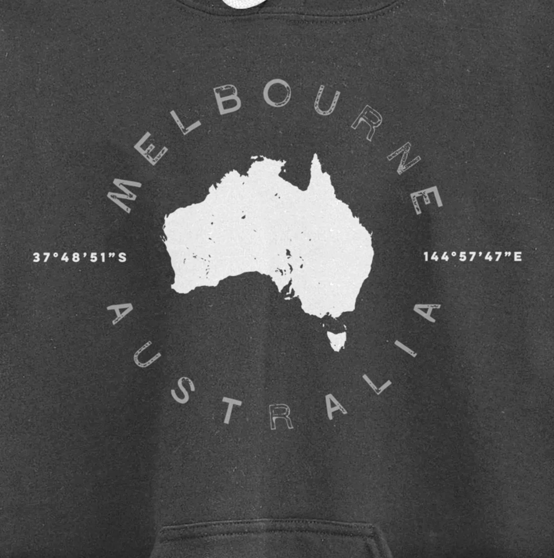 Melbourne Australia Retro Vintage Graphic Pullover Hoodie