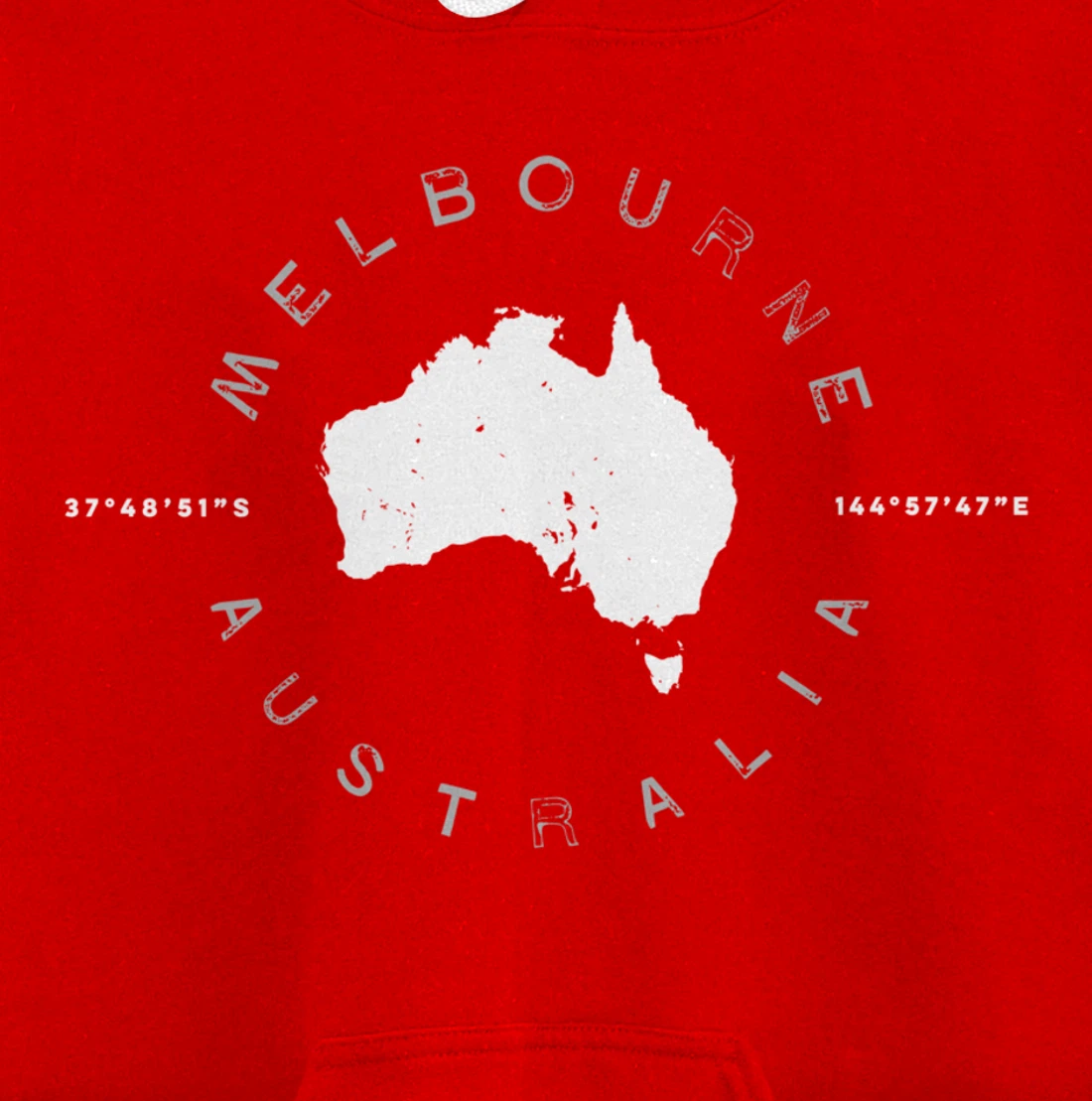 Melbourne Australia Retro Vintage Graphic Pullover Hoodie