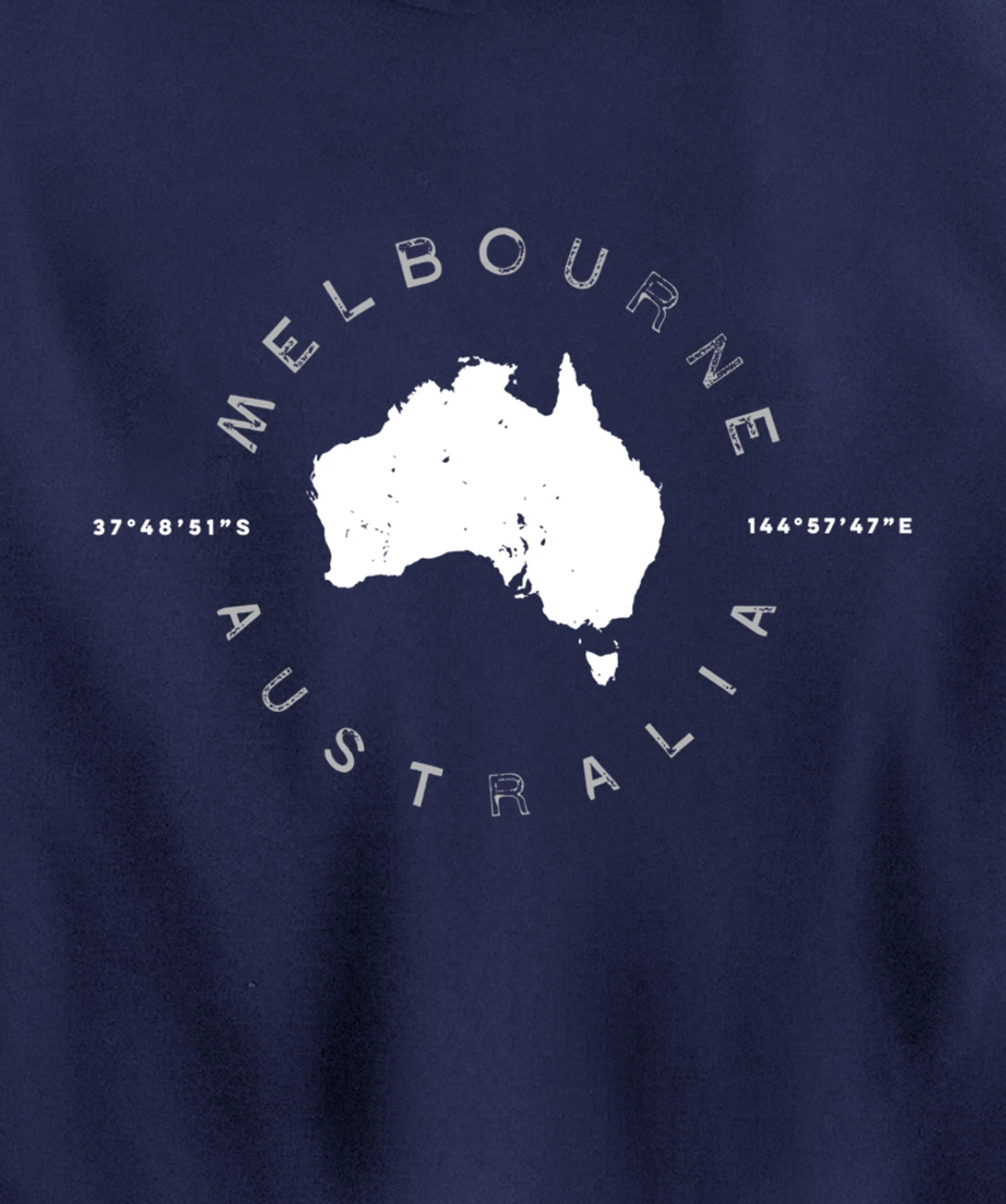 Melbourne Australia Retro Vintage Graphic Pullover Hoodie
