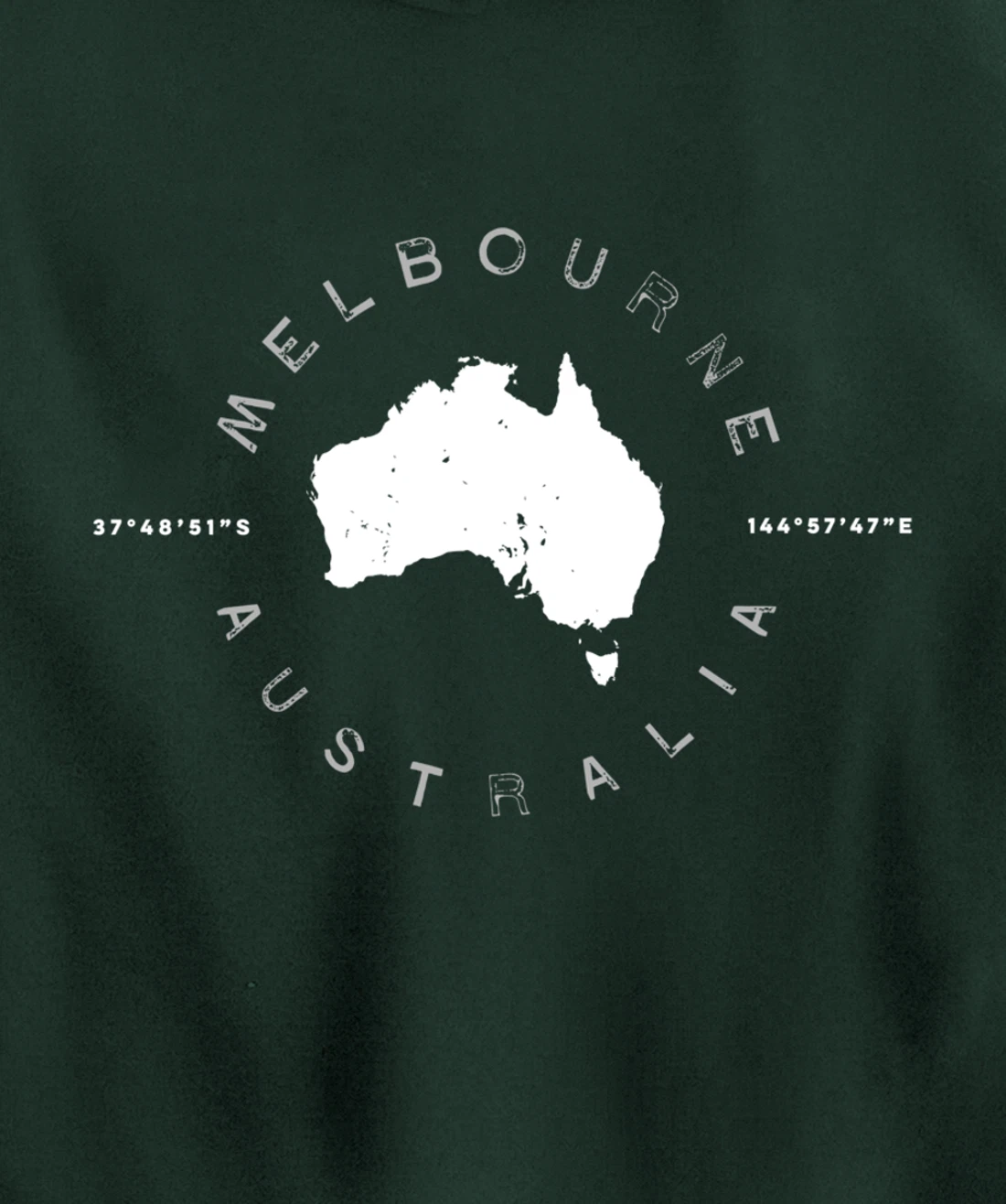 Melbourne Australia Retro Vintage Graphic Pullover Hoodie