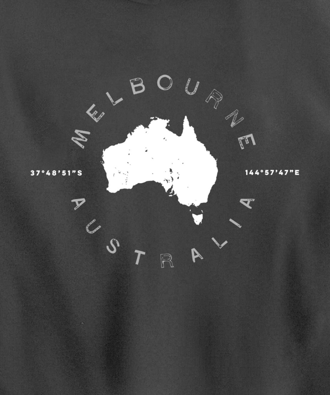 Melbourne Australia Retro Vintage Graphic Pullover Hoodie