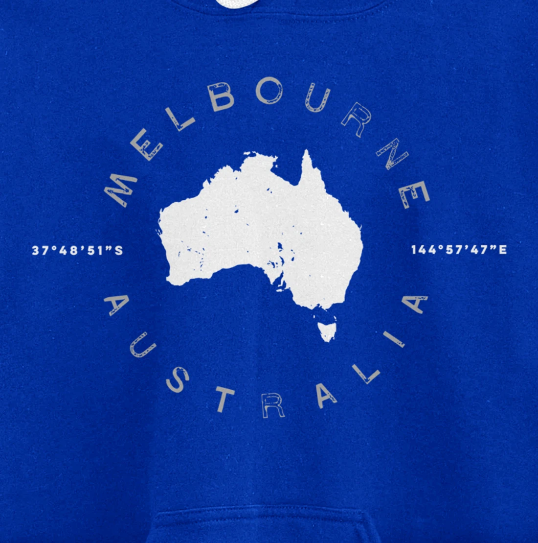Melbourne Australia Retro Vintage Graphic Pullover Hoodie