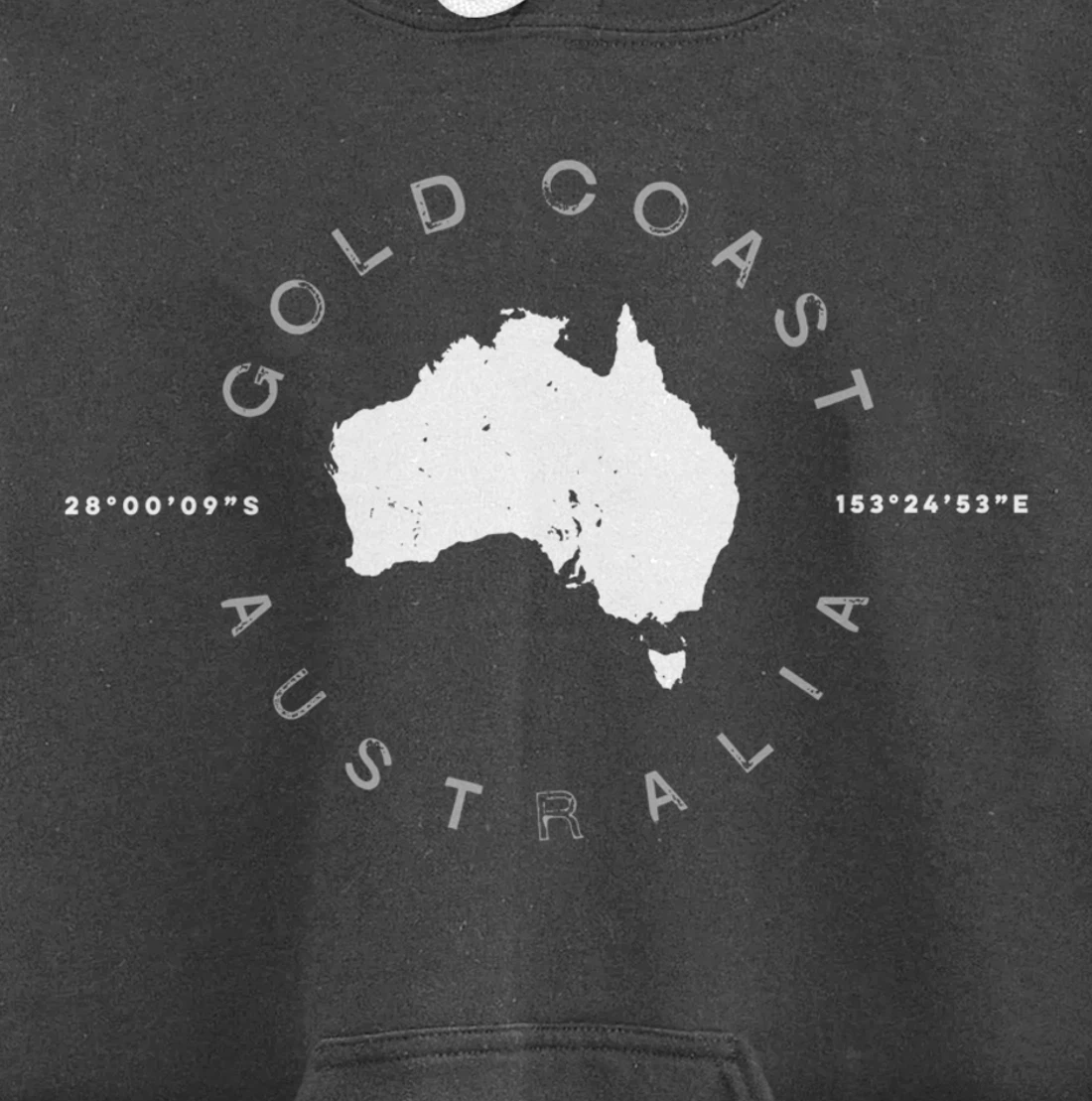 Gold Coast Australia Retro Vintage Graphic Pullover Hoodie