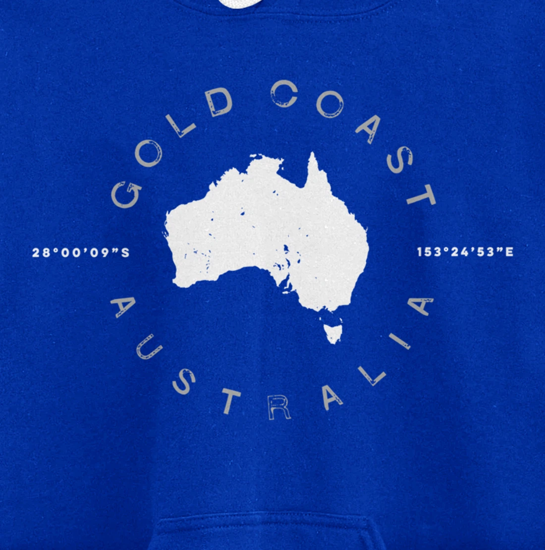 Gold Coast Australia Retro Vintage Graphic Pullover Hoodie