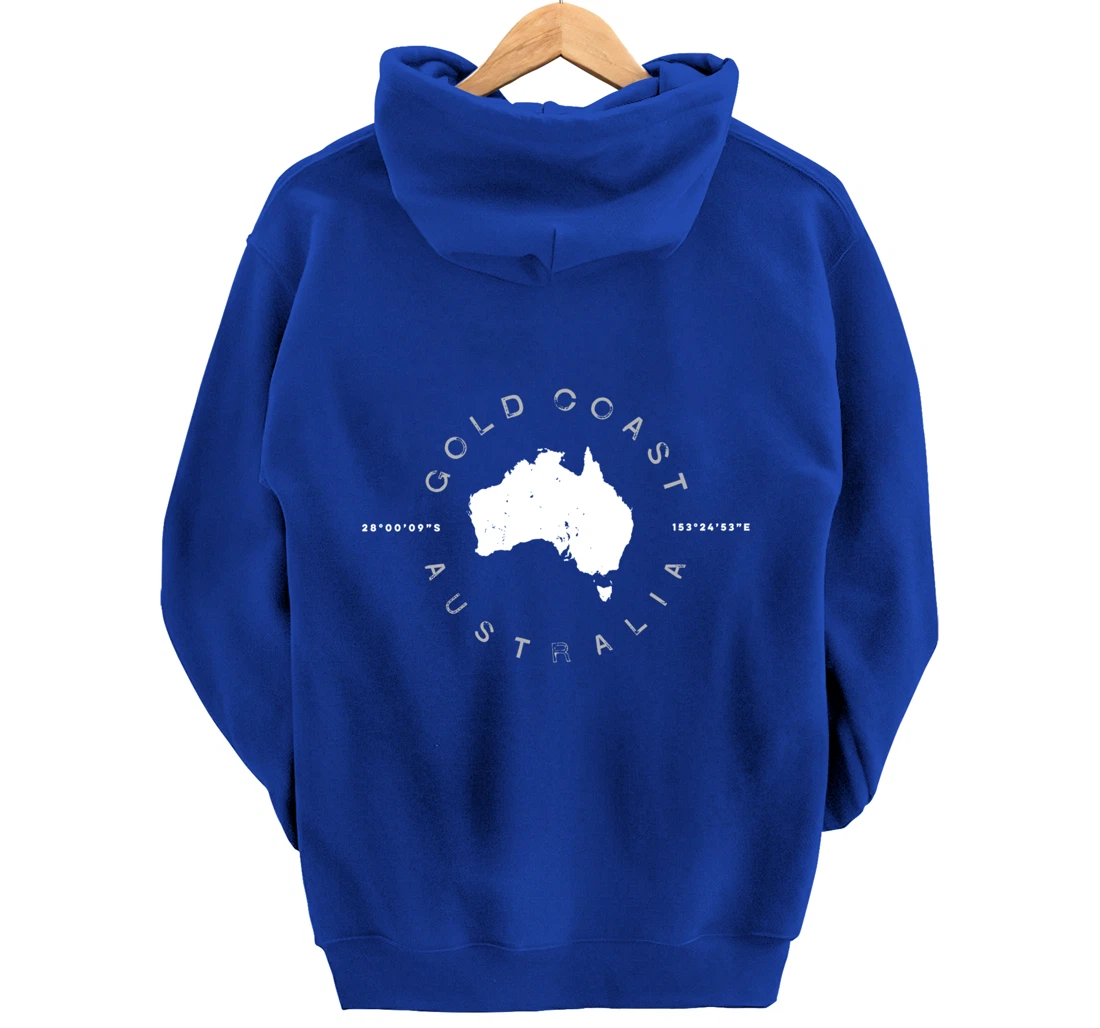 Gold Coast Australia Retro Vintage Graphic Pullover Hoodie