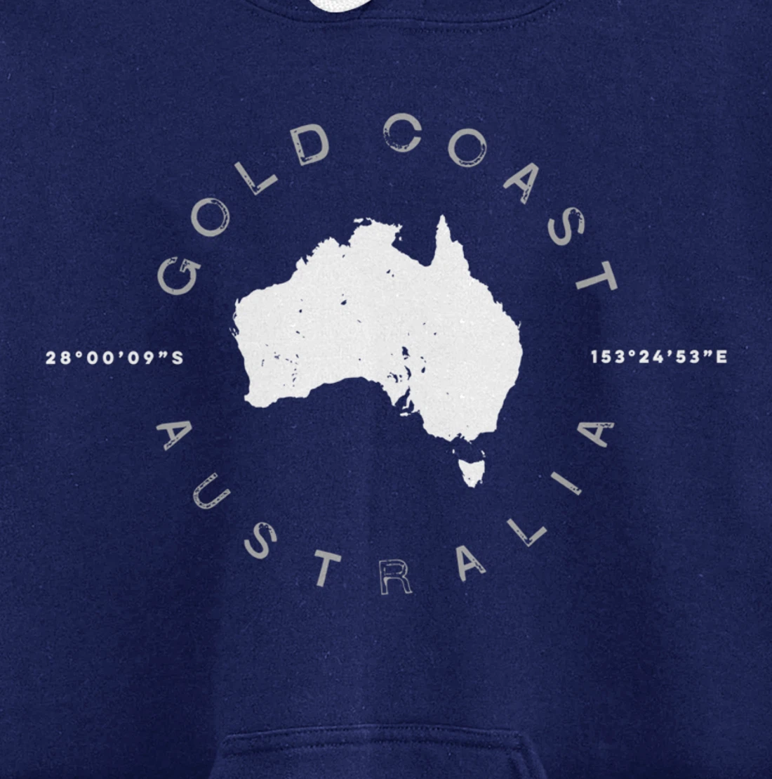 Gold Coast Australia Retro Vintage Graphic Pullover Hoodie