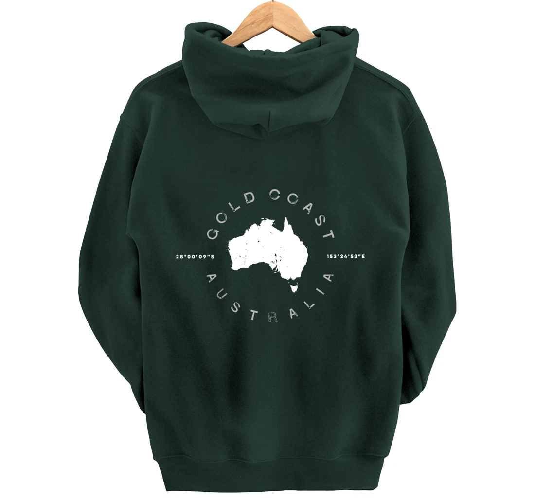 Gold Coast Australia Retro Vintage Graphic Pullover Hoodie