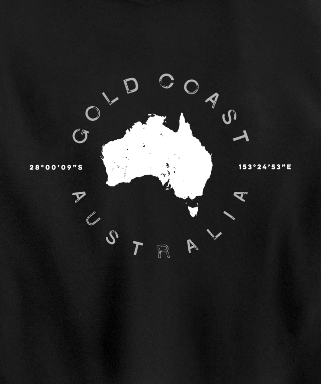 Gold Coast Australia Retro Vintage Graphic Pullover Hoodie