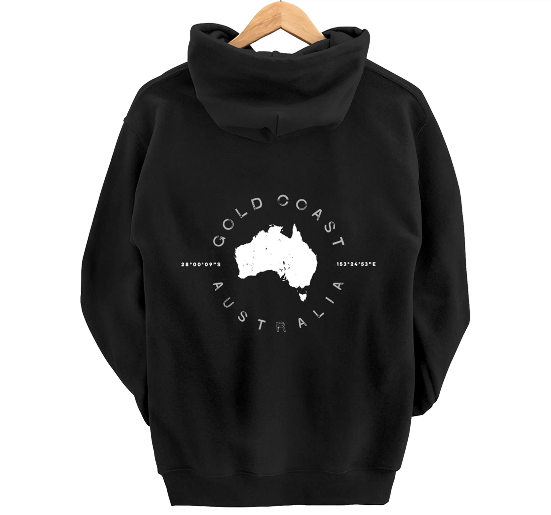 Gold Coast Australia Retro Vintage Graphic Pullover Hoodie
