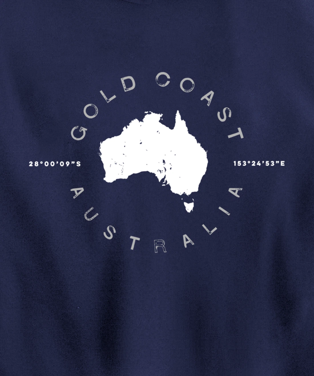 Gold Coast Australia Retro Vintage Graphic Pullover Hoodie