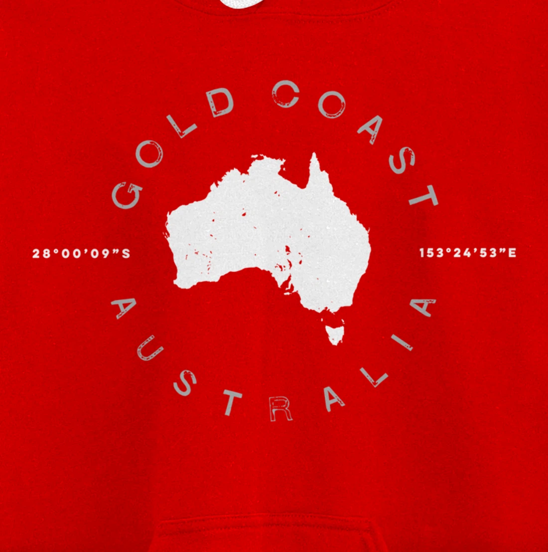 Gold Coast Australia Retro Vintage Graphic Pullover Hoodie