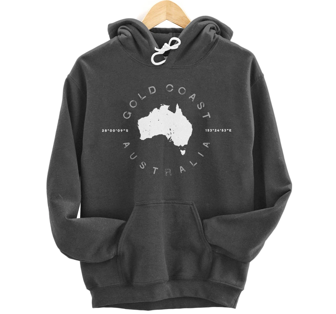Gold Coast Australia Retro Vintage Graphic Pullover Hoodie