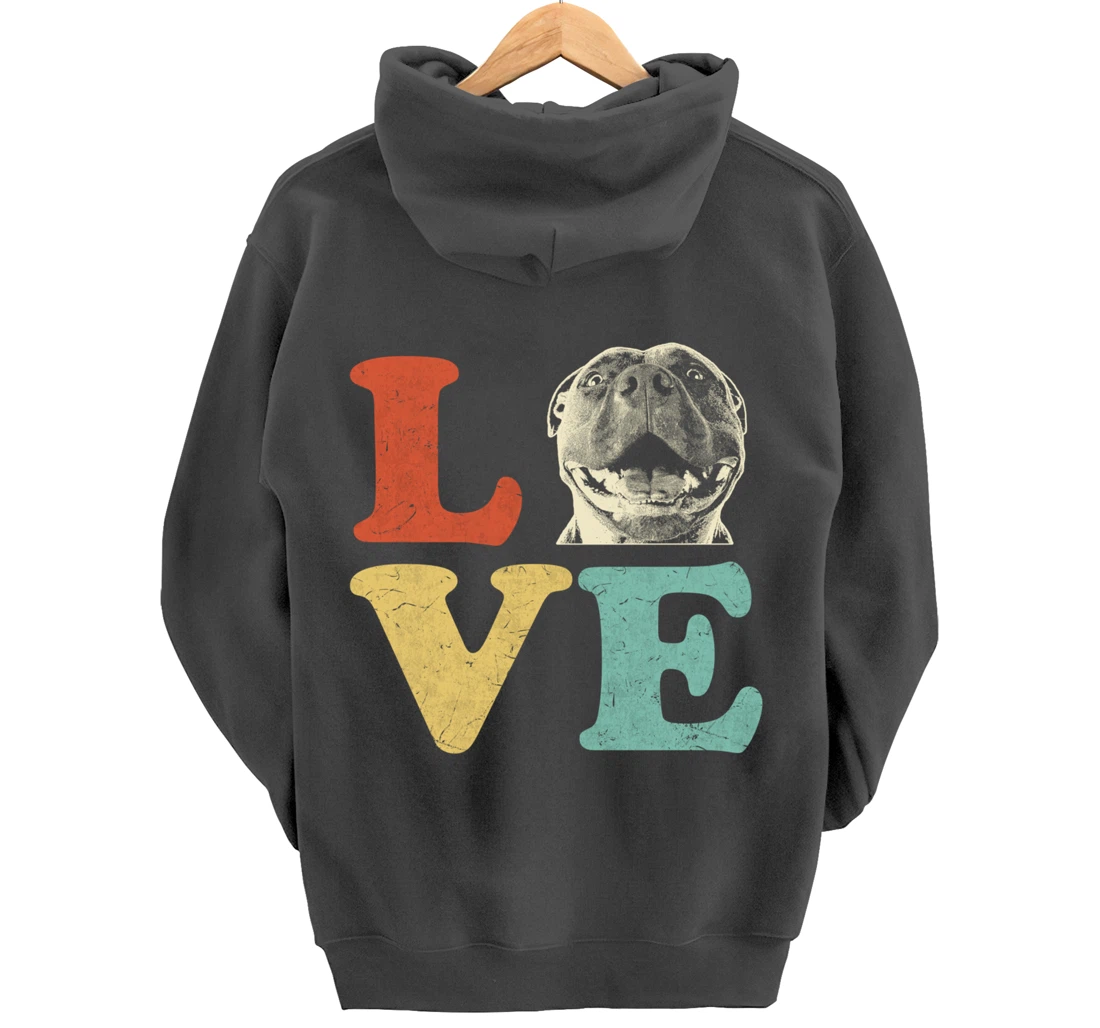 I Love My American Pitbull Terrier Dog Lovers Pullover Hoodie