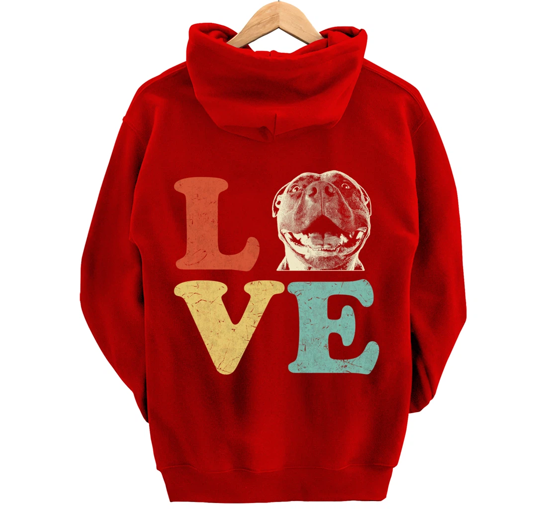 I Love My American Pitbull Terrier Dog Lovers Pullover Hoodie