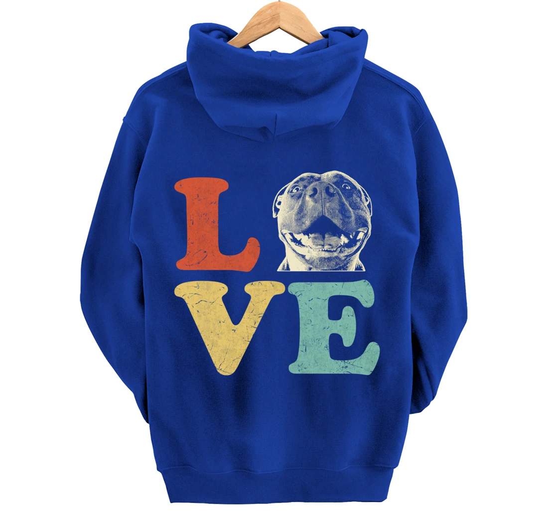 I Love My American Pitbull Terrier Dog Lovers Pullover Hoodie