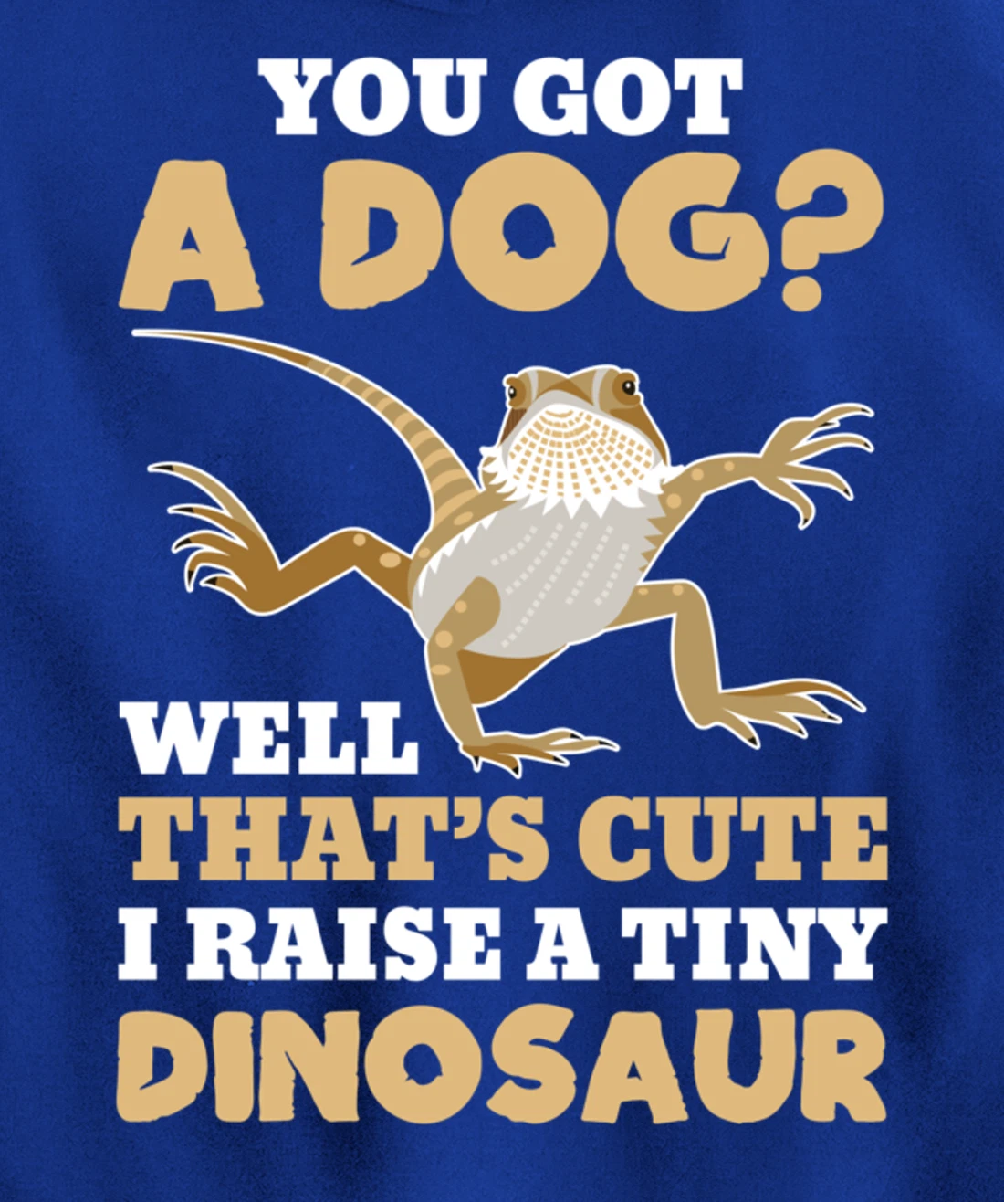 Bearded Dragon Funny Reptile Lizard Lover Gift Pullover Hoodie