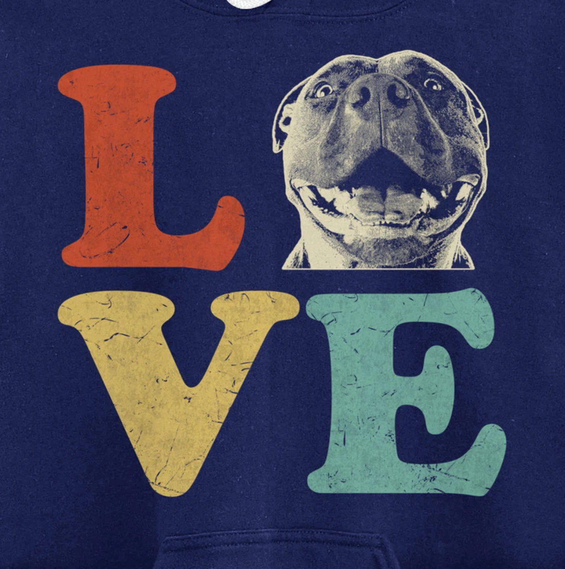 I Love My American Pitbull Terrier Dog Lovers Pullover Hoodie