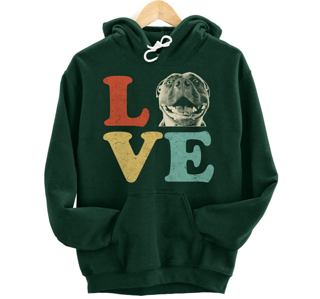 I Love My American Pitbull Terrier Dog Lovers Pullover Hoodie