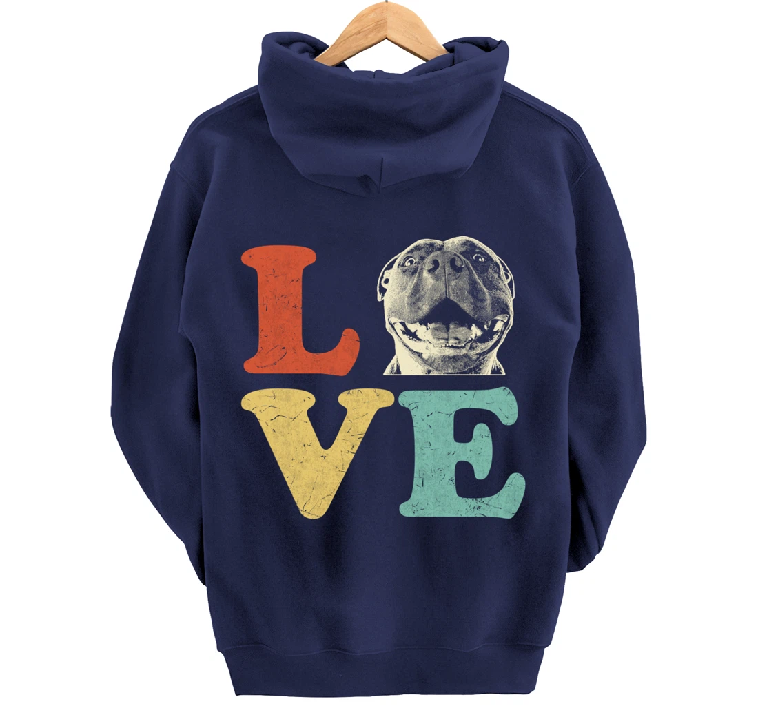 I Love My American Pitbull Terrier Dog Lovers Pullover Hoodie