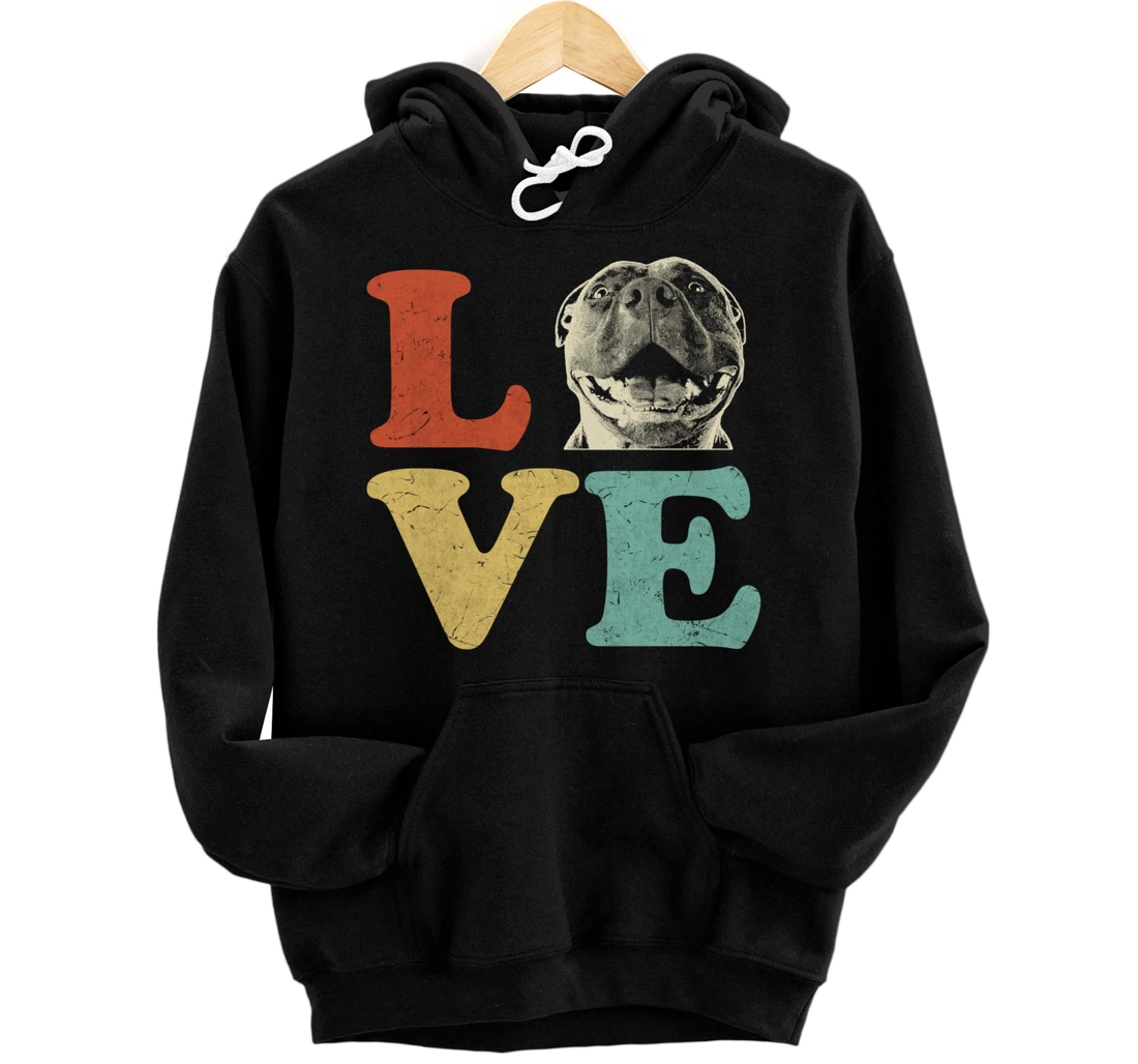 I Love My American Pitbull Terrier Dog Lovers Pullover Hoodie