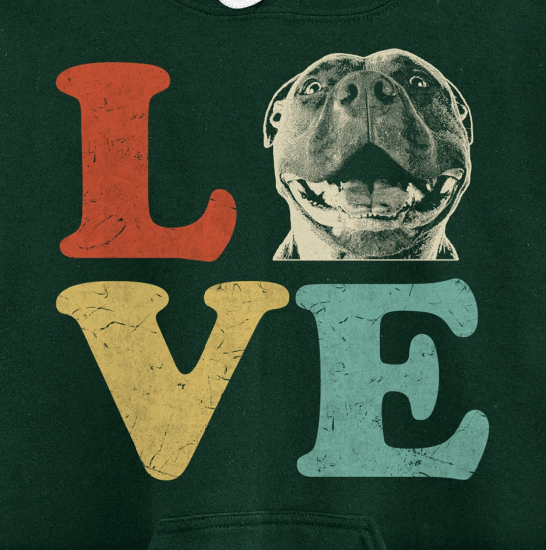 I Love My American Pitbull Terrier Dog Lovers Pullover Hoodie