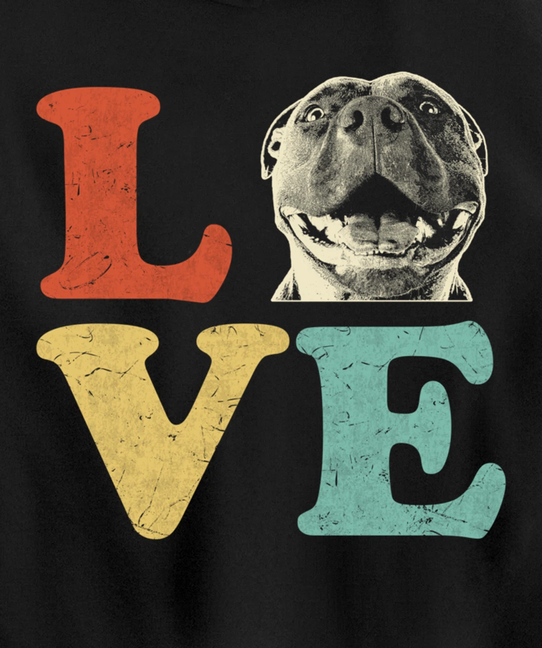 I Love My American Pitbull Terrier Dog Lovers Pullover Hoodie