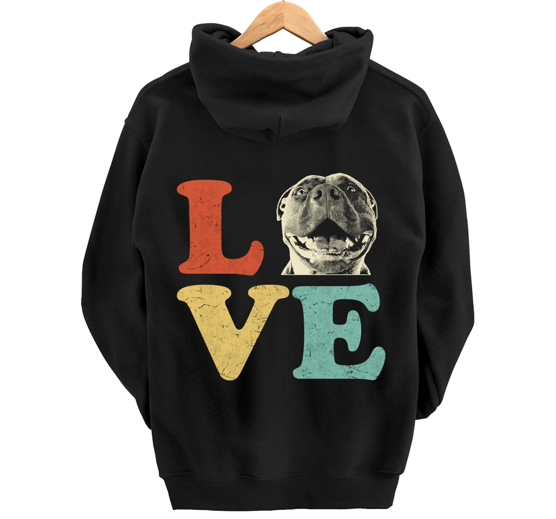 I Love My American Pitbull Terrier Dog Lovers Pullover Hoodie