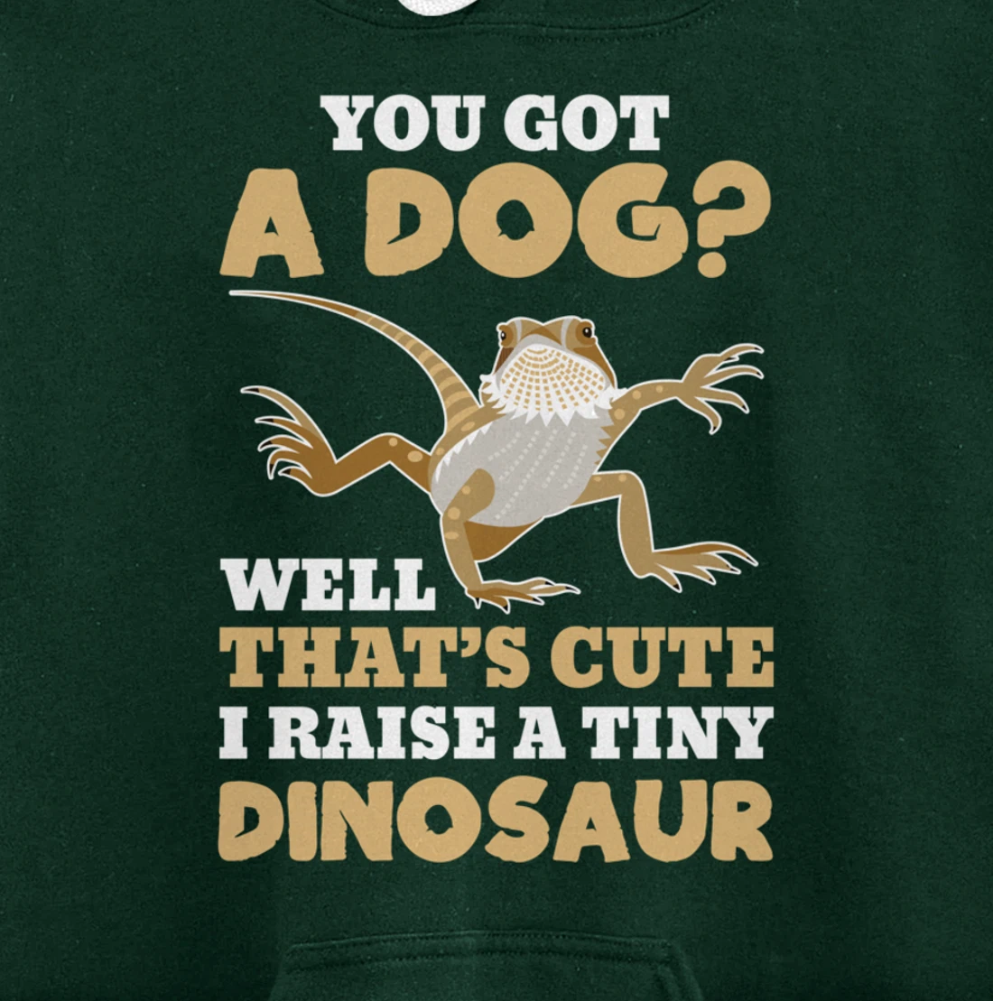 Bearded Dragon Funny Reptile Lizard Lover Gift Pullover Hoodie