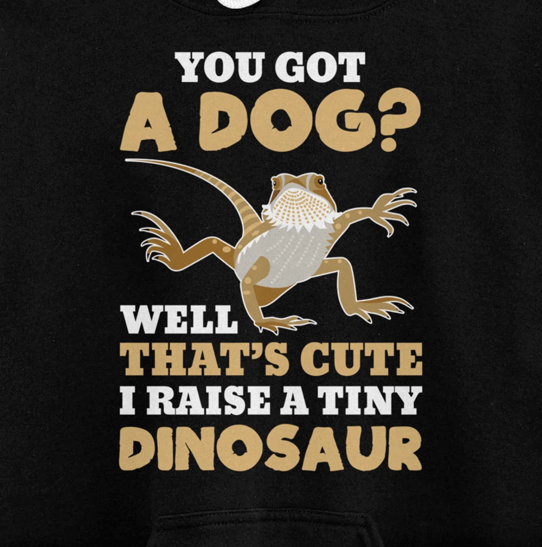 Bearded Dragon Funny Reptile Lizard Lover Gift Pullover Hoodie