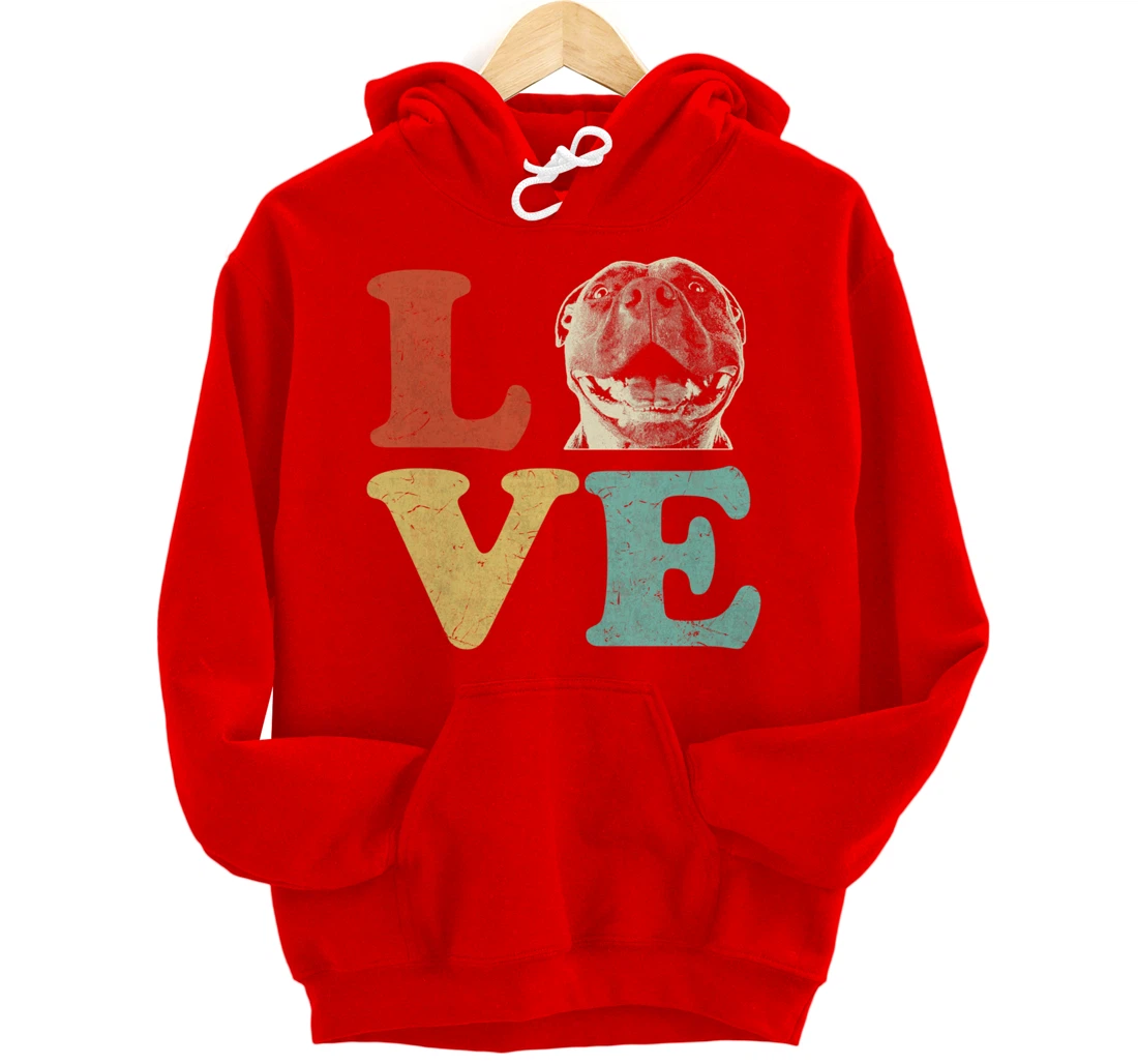I Love My American Pitbull Terrier Dog Lovers Pullover Hoodie