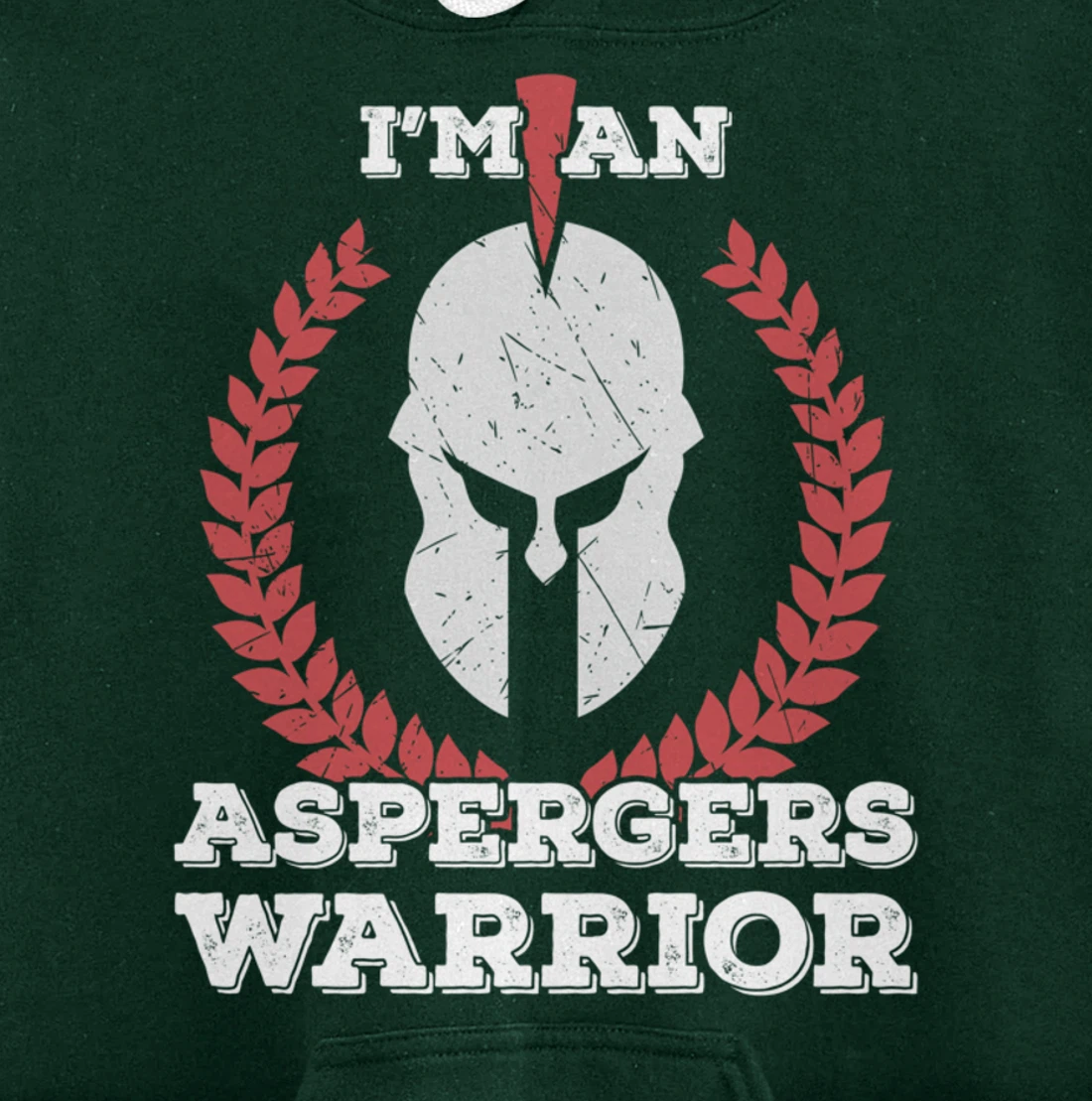 I'm an Aspergers Warrior Asperger Syndrome Awareness Gift Pullover Hoodie