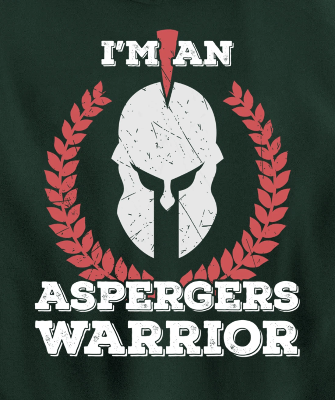 I'm an Aspergers Warrior Asperger Syndrome Awareness Gift Pullover Hoodie