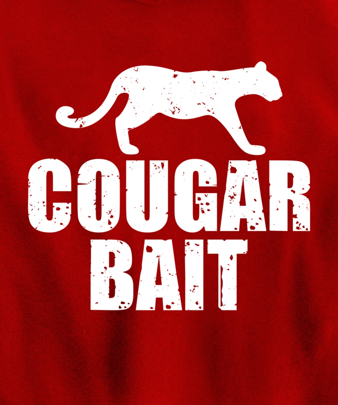 Cougar Bait Funny Gift Cougar Hunting Fishing Dirty Joke Pullover Hoodie