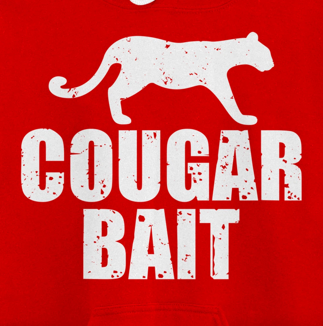 Cougar Bait Funny Gift Cougar Hunting Fishing Dirty Joke Pullover Hoodie
